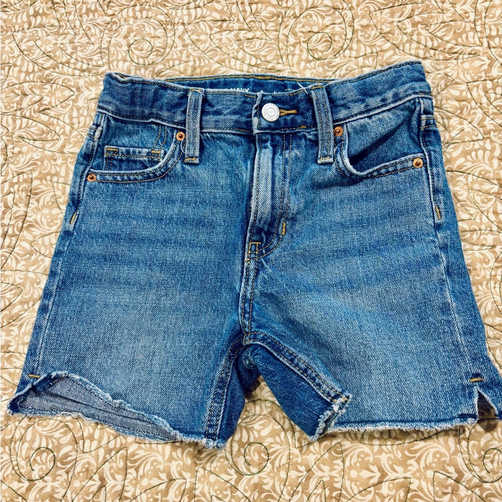 Old Navy Girls Mid-Blue Cutoff Denim Shorts